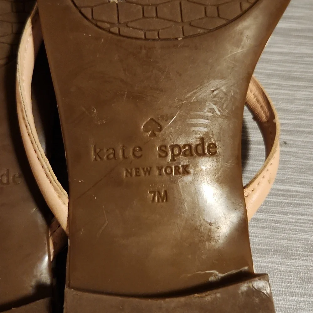 Kate Spade Tan and Cream Sandals - Picture 4 of 5